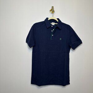 NEW Flint Park Short Sleeve Tipped Match Polo Navy Men's Small
